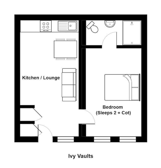 Unique 1 Bedroom Apartment-Bath Exterior photo